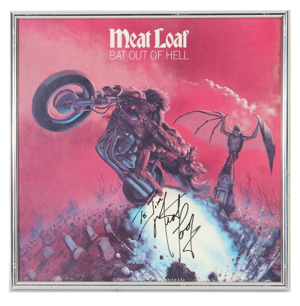Meat Loaf Signed & Inscribed "Bat out of Hell" Album