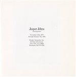 Jasper Johns 1977 Catalog for Screenprints (Brooke Alexander Gallery)