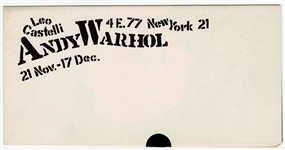 Andy Warhol “Flowers” (Castelli mailer) 1964