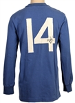 Johan Cruyff 1970 Ajax Match Worn & Signed Blue Away Jersey (JSA)