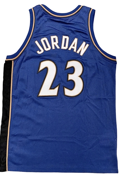Michael Jordan 2001-02 Washington Wizards Game-Used Road Jersey