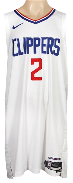 Kawhi Leonard Nov. 10, 2023 (Photo-Matched) Game-Used & Signed Clippers Road Jersey (Jason Terry Collection) (RGU & JSA)