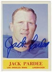 Jack Pardee Signed 1964 Philadelphia Card #92