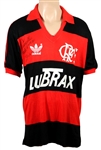 Zico 1988-1989 Flamengo Match Worn & Signed Jersey