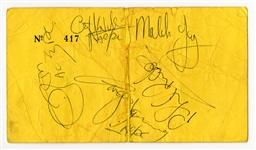 AC/DC Signed Original 1978 Rock Goes To College Concert Ticket (JSA & REAL)