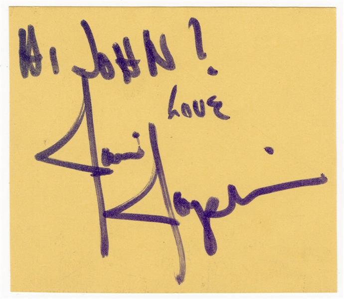 Janis Joplin Signed & Inscribed Autograph Album Page (REAL)