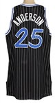 Nick Anderson Circa 1995-96 Game-Used & Signed Orlando Magic Alternate Jersey 