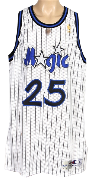 Nick Anderson Circa 1996-97 Game-Used & Signed Orlando Magic Home Jersey