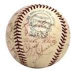 1977 NY Yankees Team Signed Official American League Baseball (Clubhouse)