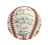 1998 New York Yankees Team Signed Baseball (Clubhouse)