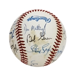1991 New York Yankees Team Signed Baseball (Don Mattingly & More)