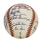 1998 New York Yankees Team Signed Baseball (Clubhouse)