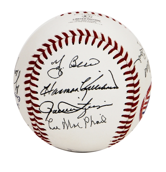 Lot Detail - Baseball Hall of Famers Signed Baseball (Yogi Berra & More)