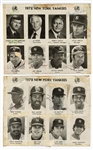 1978 New York Yankees Signed Photograph Collection w/ Thurman Munson (28) (JSA)