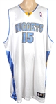 Carmelo Anthony Game Used & Signed Denver Nuggets Home Jersey (Jason Terry Collection)