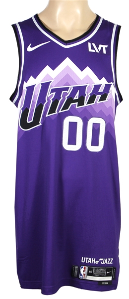 Jordan Clarkson Attributed To Nov. 14, 2023 Game-Used & Signed Utah Jazz City Edition Jersey (Jason Terry Collection)