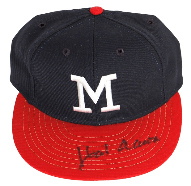 Hank Aaron Signed Milwaukee Baseball Hat