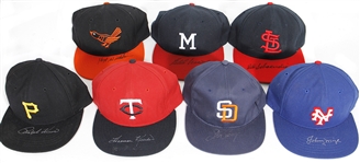 Baseball Hall of Famers Signed Hats (13)