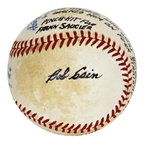 Bob Cain Signed “Story Baseball” Pitched to Midget Eddie Gaedel