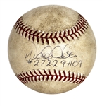 Derek Jeter Game Used & Signed Baseball from 9-11-2009 Game Where He Broke Hit Record! (JSA)