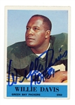 Willie Davis Signed 1964 Philadelphia Rookie Card #72