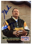 Mike Holmgren HC Signed 1998 NFL Pro Set Card #180