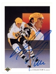 Mario Lemieux Signed 1990 Upper Deck The Collectors Choice Card #305