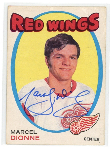 Marcel Dionne Signed 1971 O-Pee-Chee Rookie Card #133