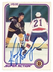 Ray Bourque Signed 1981 O-Pee-Chee Card #17