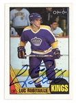 Luc Robitaille Signed 1987 O-Pee-Chee Rookie Card #42