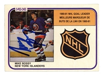 Mike Bossy Signed 1981 O-Pee-Chee Card #382