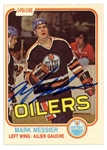 Mark Messier Signed 1981 O-Pee-Chee Card #118