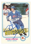 Peter Stastny Signed 1981 O-Pee-Chee Rookie Card #269