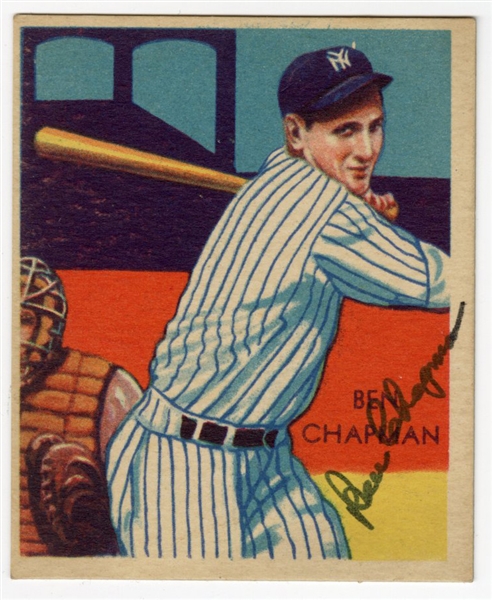 Ben Chapman Signed 1935 Diamond Stars Card #38