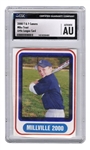2000 T & F Camera Mike Trout Little League Card with Trout Family Provenance Incredible True Rookie Card (CGC Authentic)