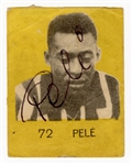 Pele Vintage Signed 1967 Figurinhas Robertao #72 Card