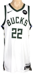 Khris Middleton 2022-23 Game-Used & Signed Bucks Home Jersey (Jason Terry Collection)