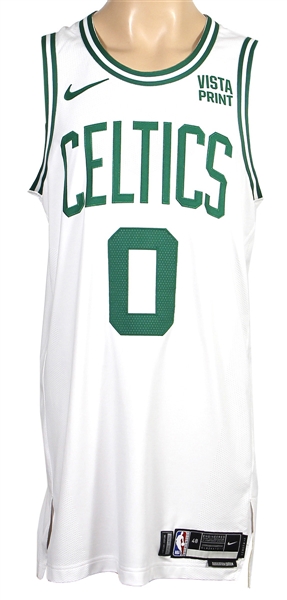 Jayson Tatum Nov 8, 2023 Photo-Matched Game-Used & Signed Boston Celtics Association Edition Home Jersey (RGU & Jason Terry Collection)