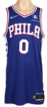 Tyrese Maxey 2021-22 Game-Used & Signed PHILA Icon Edition Jersey (RGU & Jason Terry Collection)