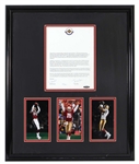 Joe Montana and Jerry Rice Signed Original Limited Edition Upper Deck Display