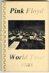 Pink Floyd Original 1987-88 World Tour Concert Itinerary From a Crew Member