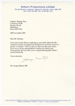 Sir George Martin Signed Letter 