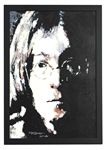 John Lennon Original Mixed Media Lithograph