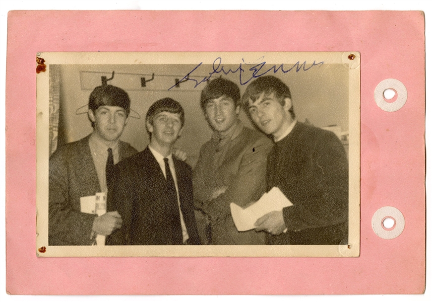 John Lennon Signed Original Circa 1964 Snapshot (REAL)