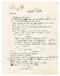 Tupac Shakur Handwritten & Signed "Ill Get By" Working Lyrics (JSA)