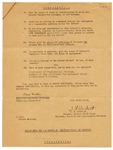Albert Einstein Signed 1944 "Manhattan Project" Confidential Documents (JSA)