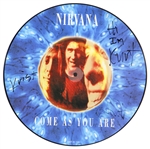 Nirvana Band Signed "Come as You Are" Picture Disc With Kurt Cobain (JSA)