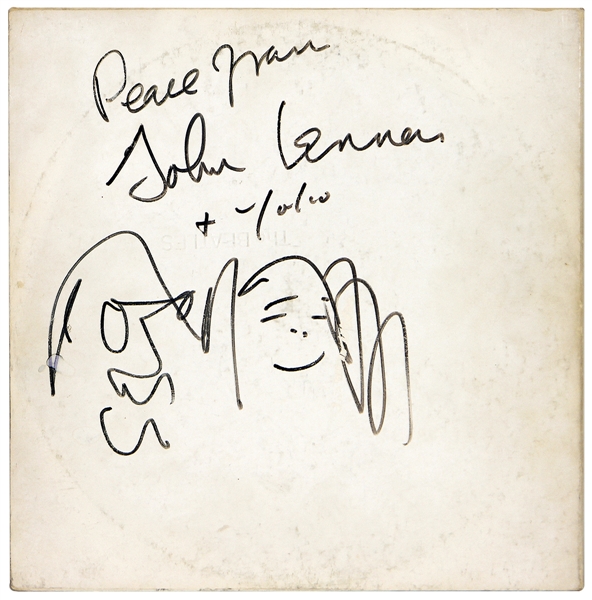 John Lennon 1969 Montreal Bed-In Signed & Inscribed "White Album"  (Caiazzo) 