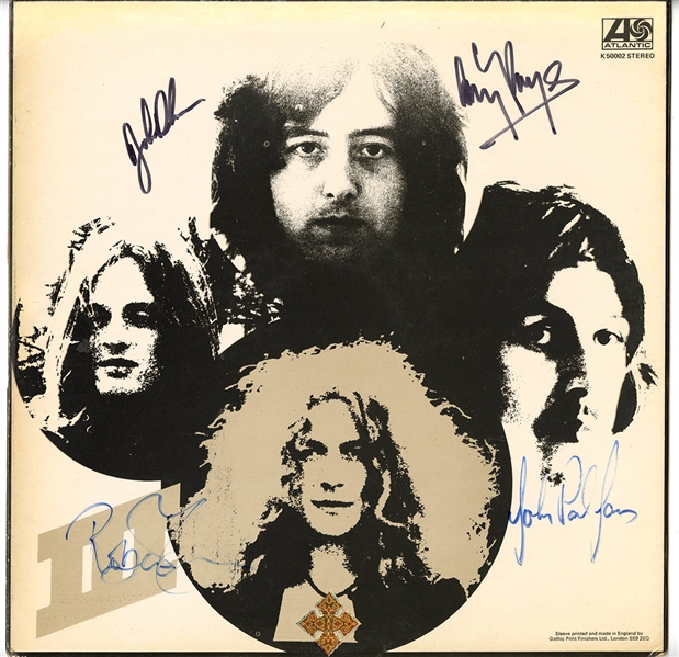 Led Zeppelin Band Signed “Led Zeppelin III” Album with John Bonham (REAL)
