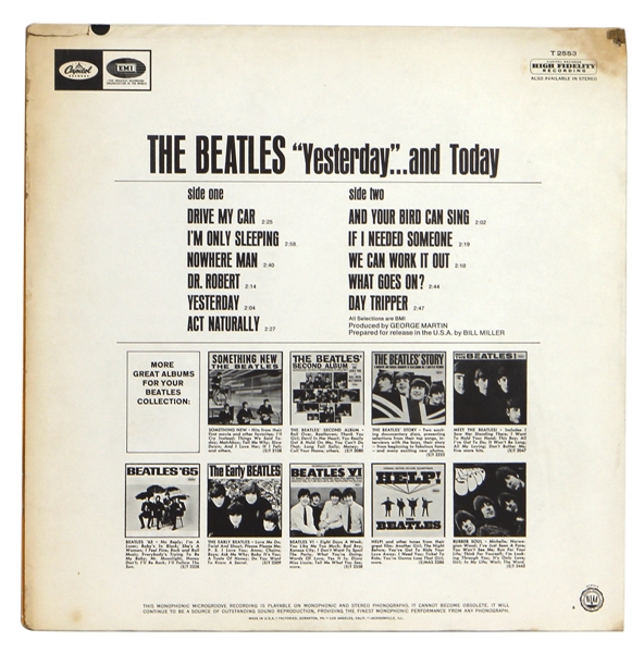 Lot Detail - The Beatles Butcher Cover 1966 Original Mono 3rd State ...